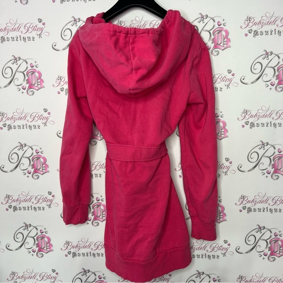 Victoria secret plush & lush sweater robe style tie up belt ribbon 🎀 waist - Picture 4 of 10